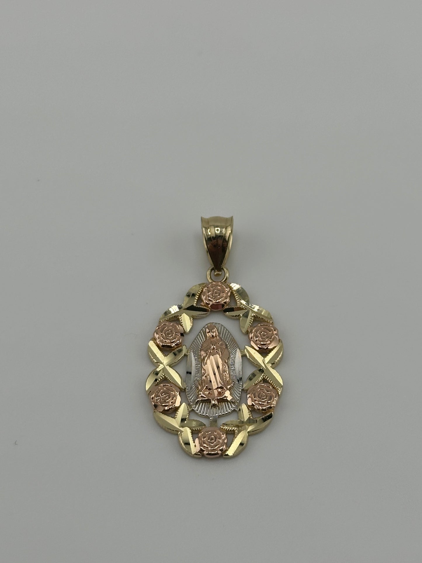 Virgin Mary 14k Gold Solid Charm