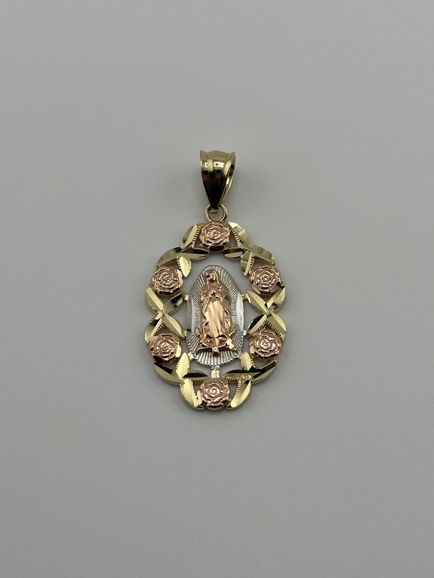 Virgin Mary 14k Gold Solid Charm