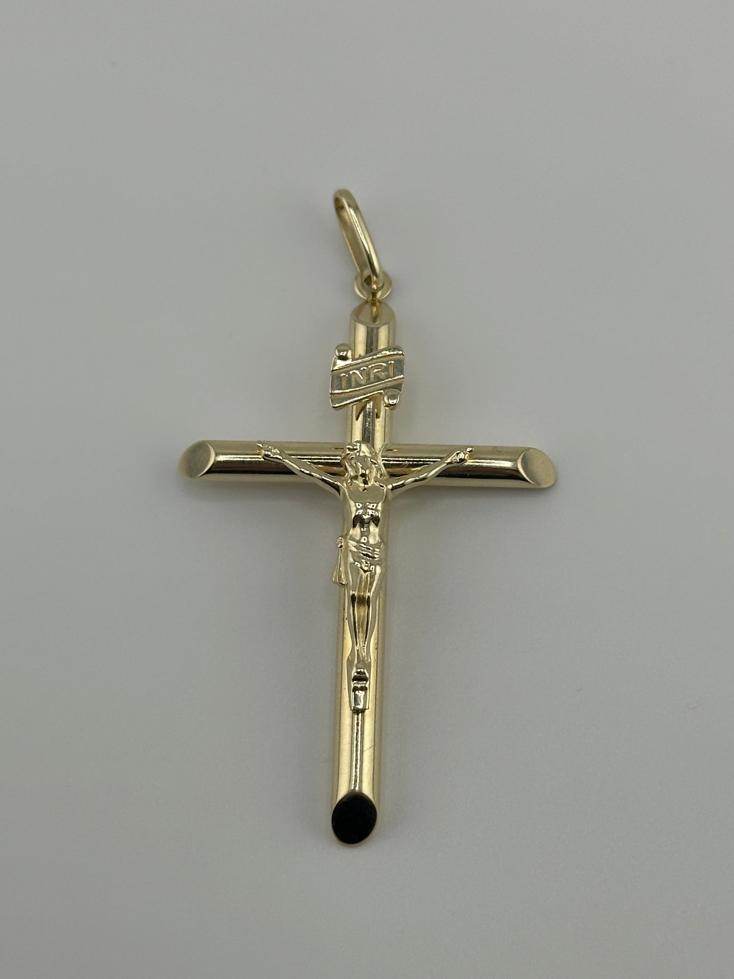 Jesus Cross 14k Gold Charm